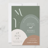 Crazy gerade Hochzeit Einladung (Vorderseite)