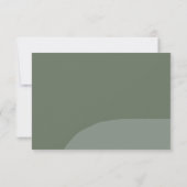 Crazy gerade QR Code RSVP Karten (Rückseite)