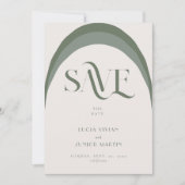 Crazy gerade Save the Date Einladung (Vorderseite)