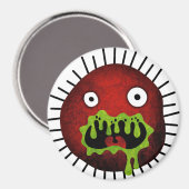 Crazy Germ Monster Magnet (Vorderseite/Rückseite)