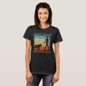 Crazy German Shepherd Mama Dog Sprichwort T-Shirt (Vorne ganz)