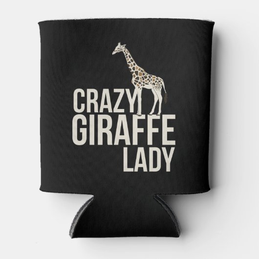 Crazy Giraffe Lady Dosenkühler (Vorderseite)