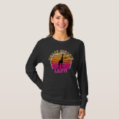 Crazy Giraffe Lady Funny Retro Giraffe T-Shirt (Vorne ganz)