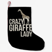 Crazy Giraffe Lady Kleiner Weihnachtsstrumpf (Vorderseite)