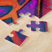 Crazy Giraffe Man Art Puzzle (Seite)