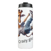 Crazy Giraffe Thermosbecher (Vorderseite)