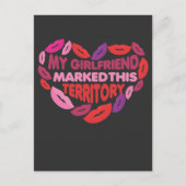 Crazy Girlfriend Territory Boyfriend Relationship Postkarte (Vorderseite)