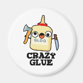 Crazy Glue Funny Super Glue Pub Magnet (Vorne)