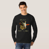 Crazy Goat Lady Funny T-Shirt (Vorne ganz)