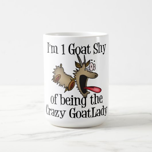 Crazy Goat Lady GetYerGoat Kaffeetasse (Mittel)