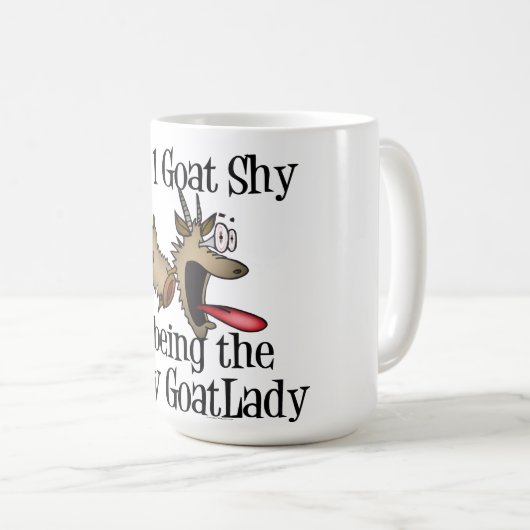 Crazy Goat Lady GetYerGoat Kaffeetasse (VorderseiteRechts)