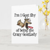 Crazy Goat Lady GetYerGoat Karte (Gelbe Blume)