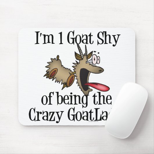 Crazy Goat Lady GetYerGoat Mousepad (Mit Mouse)