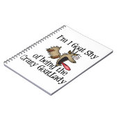 Crazy Goat Lady GetYerGoat Notizblock (Linke Seite)