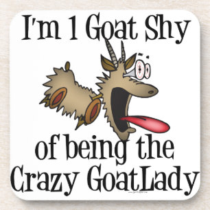 Crazy Goat Lady GetYerGoat Untersetzer
