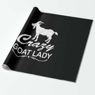 Crazy Goat Lady Shirt Goat, Goat Farmer Geschenk Geschenkpapier