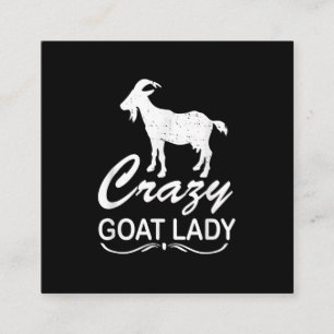 Crazy Goat Lady Shirt Goat, Goat Farmer Geschenk Quadratische Visitenkarte