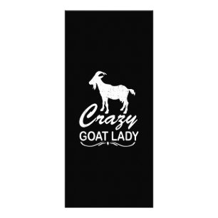 Crazy Goat Lady Shirt Goat, Goat Farmer Geschenk Werbekarte