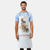 Crazy Goat Mama Weihnachtsziegen Schürze (Getragen)