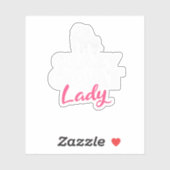 Crazy Goat Mommy Ziegen Lover. Perfektes Design fü Aufkleber (Blatt)