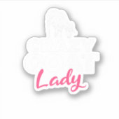 Crazy Goat Mommy Ziegen Lover. Perfektes Design fü Aufkleber (Vorderseite)