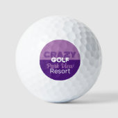 Crazy Golf Slogan, Mini Golfplatz Golfball (Vorderseite)