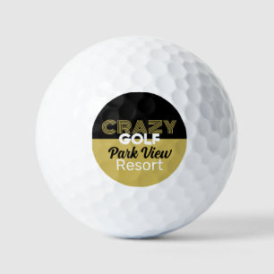 Crazy Golf Slogan, Mini Golfplatz Golfball