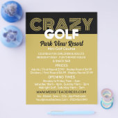 Crazy Golf Slogan, Mini Golfplatz Werbung Flyer (Einzeln)