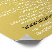 Crazy Golf Slogan, Mini Golfplatz Werbung Poster (Ecke)