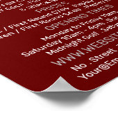 Crazy Golf Slogan, Mini Golfplatz Werbung Poster (Ecke)