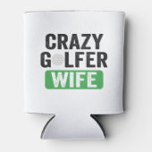 Crazy Golfer Ehefrau Funny Golf Widow Ehefrau Golf Dosenkühler (Vorderseite)
