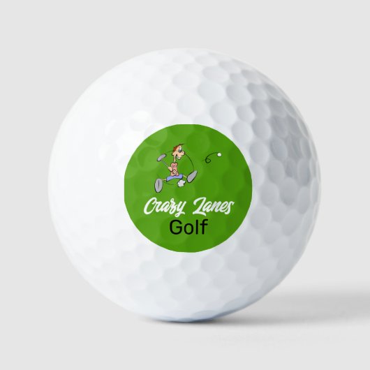 Crazy Golfer, Mini Golfplatz Golfball (Vorderseite)