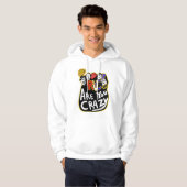 Crazy Good Vibes - farbenfroher, lebendiger Art Ca Hoodie (Vorne ganz)