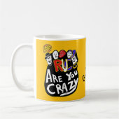 Crazy Good Vibes, lebendig Kaffeetasse (Links)