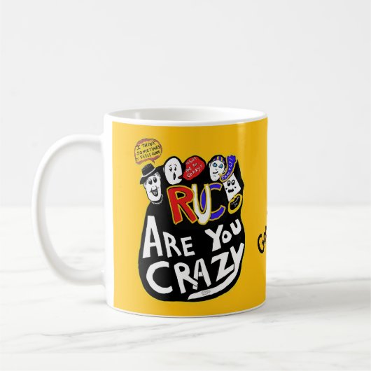 Crazy Good Vibes, lebendig Kaffeetasse (Links)