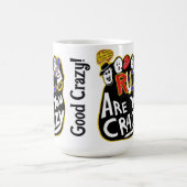 Crazy Good Vibes, lebendig Kaffeetasse (Mittel)