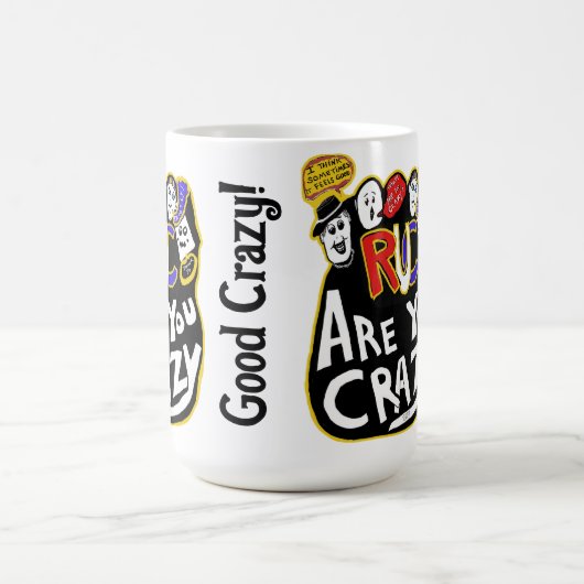 Crazy Good Vibes, lebendig Kaffeetasse (Mittel)