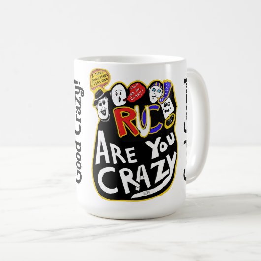 Crazy Good Vibes, lebendig Kaffeetasse (VorderseiteRechts)