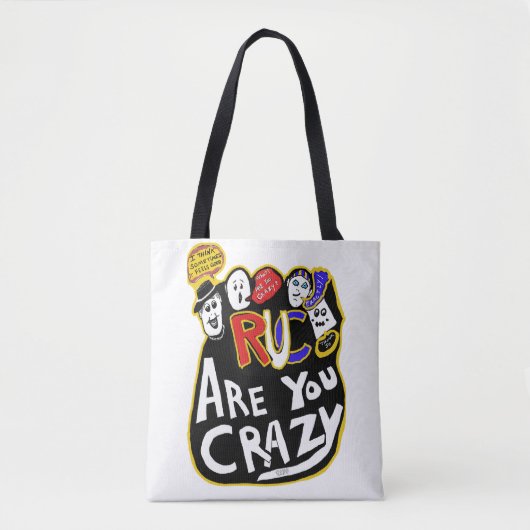 Crazy Good Vibes, lebendig Tasche (Vorderseite)