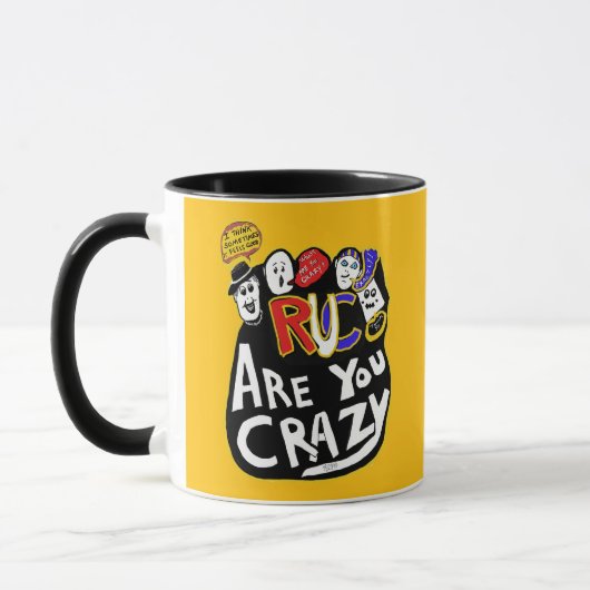 Crazy Good Vibes, lebendig Tasse (Links)
