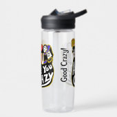 Crazy Good Vibes, lebendig Trinkflasche (Links)