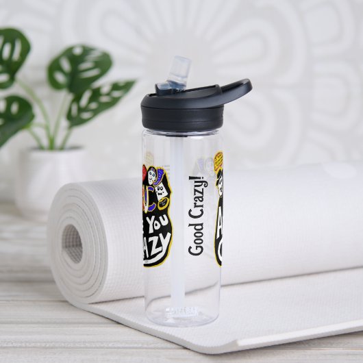Crazy Good Vibes, lebendig Trinkflasche (Yoga)