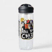 Crazy Good Vibes, lebendig Trinkflasche (Vorderseite)
