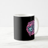 Crazy Goth Cat Lady Emo Punk Kitten Kitty Animal C Kaffeetasse (VorderseiteRechts)