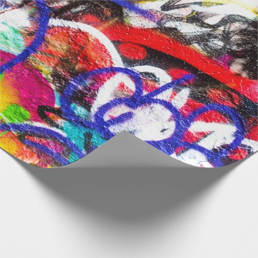 Crazy Graffiti Geschenkpapier (Ecke)