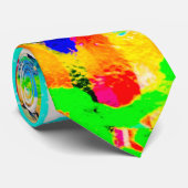Crazy Graffiti Krawatte (Gerollt)