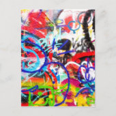 Crazy Graffiti Postkarte (Vorderseite)