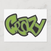 Crazy - Graffiti Postkarte (Vorderseite)