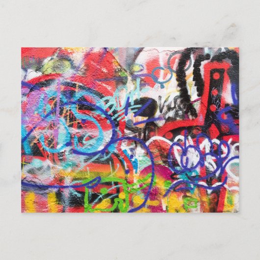 Crazy Graffiti Postkarte (Vorderseite)