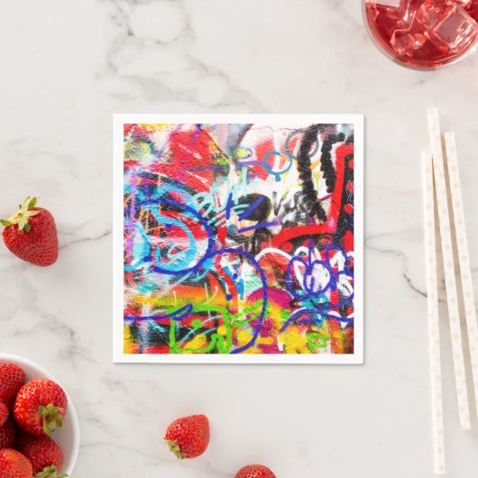 Crazy Graffiti Serviette (Beispiel)